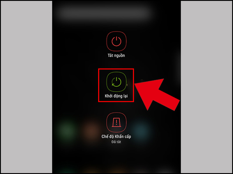 Khởi động lại điện thoại Android